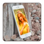 mobile photo frames app - phon android application logo